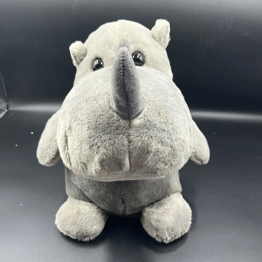 Aurora Happy Rhino Snout Forward Star‎ From Happy Hippo & Friends Plushie 12